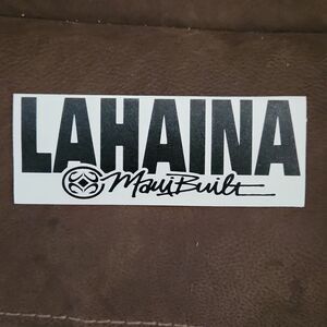 Mauibuilt Lahaina Bumper Sticker NEW